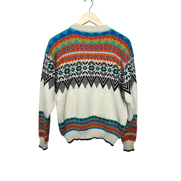 Obermeyer Women Sweater Multi Color Size Medium Wool Acrylic Vintage - Picture 7 of 7